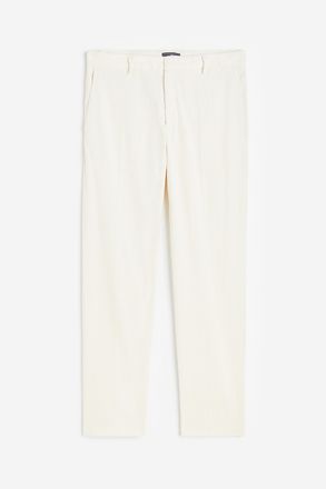 H&M Cordhose in Slim Fit - White