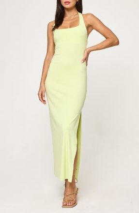 L*Space London Halter Midi Dress in Honeydew at Nordstrom Rack, Size X-Small