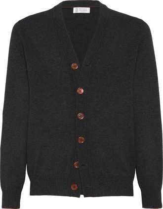 Brunello Cucinelli Cashmere cardigan in Anthracite at Nordstrom, Size 46 It