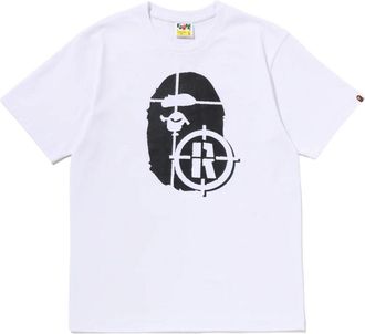 A Bathing Ape Hunting Ape Head T-Shirt White 0ZXTEM340101QWHX