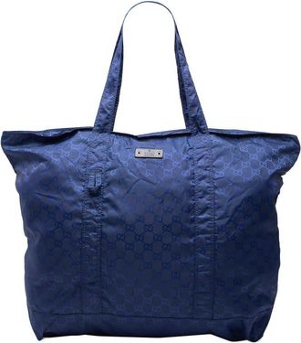 Gucci Pre-owned Gucci GG Nylon Teddy Bear Folding Tote 233094 491403
