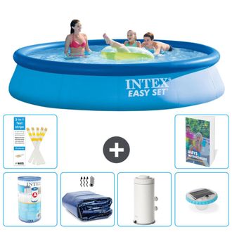 Intex Piscina Easy Set Redonda - 396x84 Cm - 7-piezas S101