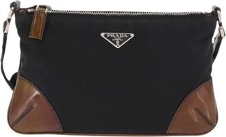 Prada Pre-owned Cross Body Bags, female, Black, Size: ONE SIZE Pre-owned Vintage shoulder bag