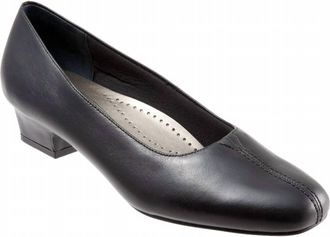 Trotters Womens Doris Block Heel Pumps In Black