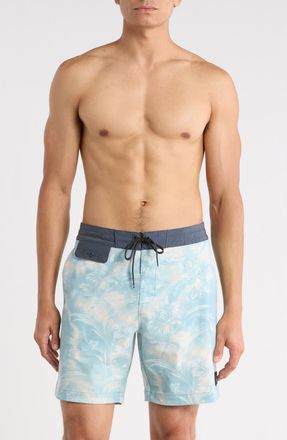 Billabong True North Garage Board Shorts in Blue Fog at Nordstrom, Size 30