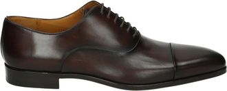 Magnanni Bruine Zakelijke Lage Leren Schoenen - Heren - Nette schoenen - Bruin - 45 EU - Schoenen