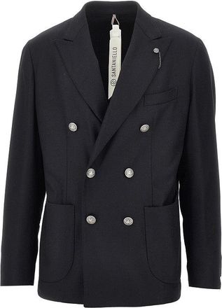 Santaniello Wool-blend tailored jacket Man 48
