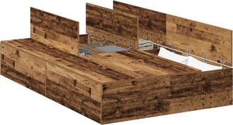 vidaXL Estructura de cama Madera vieja 190 x 120 x 31.5 cm Vidaxl