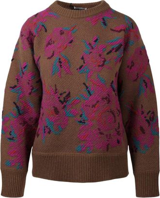 Ferragamo Floral Cashmere & Wool-Blend Sweater