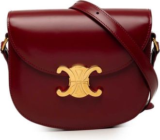 Celine Pre-owned Celine Teen Shiny Calfskin Triomphe Besace Clea Crossbody Ladies C6IWT8TSK2J1T9QV