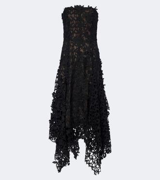 Oscar De La Renta Lace asymmetric gown