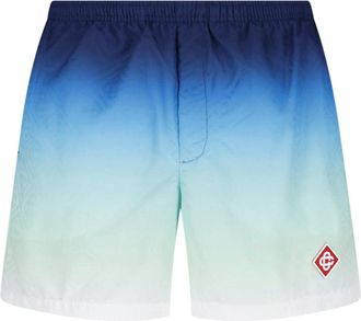 Casablanca Gradient Design Casual Shorts with Elastic Waistband