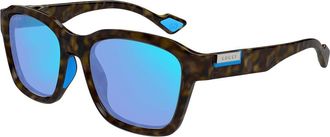 Gucci GG1640SA Asian Fit 002 Mens Sunglasses Tortoiseshell Size 54 - Free RX Lenses - Free RX Lenses