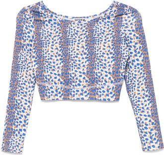Batsheva Top con stampa - Blu