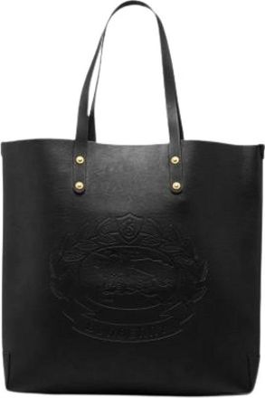 Burberry Pre-owned Tote Bag - Dames - Vintage Shopper - Zwart - ONE Size - Leer - Vintage