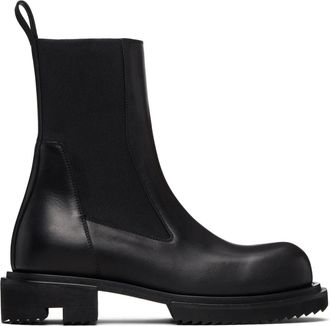 Rick Owens Schoenen, Heren, Zwart, 45 EU, Leer, Beatle Gabe leren laarzen