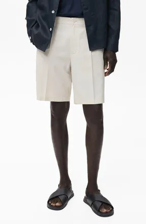 Mango Bermuda Shorts in Off White at Nordstrom, Size 31