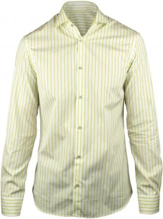 Moorer Sorrento WN Shirt - Heren - Casual Overhemden - Wit - M - Katoen - Overhemden