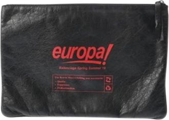 Balenciaga Pre-owned Clutches, male, Black, Size: ONE SIZE Pre-owned Vintage Clutch Bag