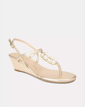 Lilly Pulitzer Good As Gold Embellished Wedge