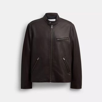 Coach Leather Racer Jacket