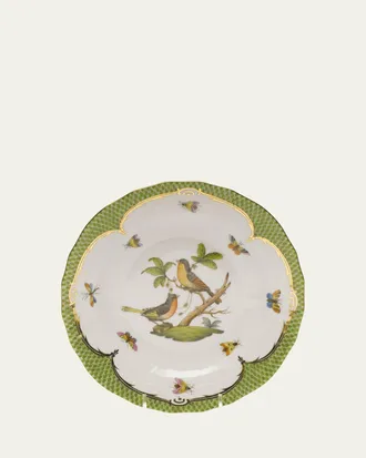 Herend Rothschild Bird Green Motif 08 Dessert Plate