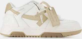 Off-white Womens Out Of Office Sneakers - Off White - White/Sand - Leather - Beige - Size EU 41