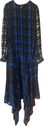 Preen Asymmetrical Hem Tartan Print Dress Size XS