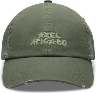 Axel Arigato Floral Washed Cap - unisex - Petten - Groen - ONE Size - Katoen - Accessoires