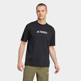 ADIDAS TERREX Funktionsshirt ADIDAS TERREX TX LOGO TEE, Herren, Gr. XXL, schwarz, Obermaterial: 100% Baumwolle, normal, Rundhals, Shirts Funktionsshirt