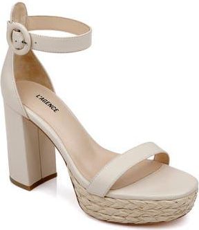 L'agence Avia Ankle Strap Platform Sandal in Ecru at Nordstrom Rack, Size 7.5