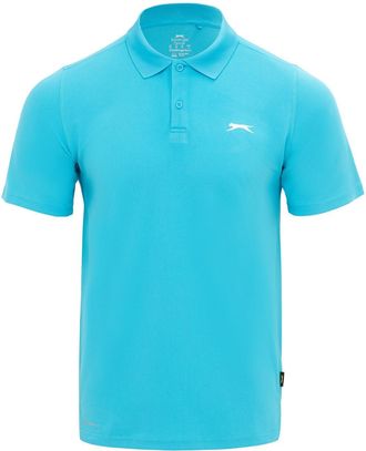 Slazenger Mens Court Polo Aquaris M