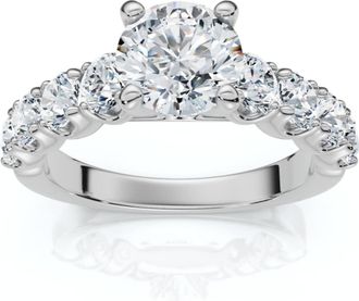 Pompeii3 Certified 3Ct Diamond Engagement Ring 14k Gold Lab Grown