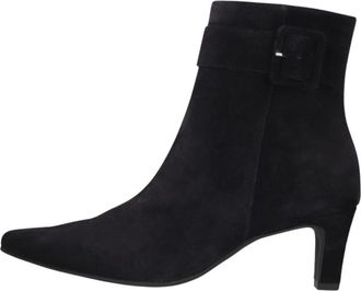 Paul Green 8347 Enkellaarsjes - Dames - Schoenen - Zwart - Maat: 40 1/2 EU Leer
