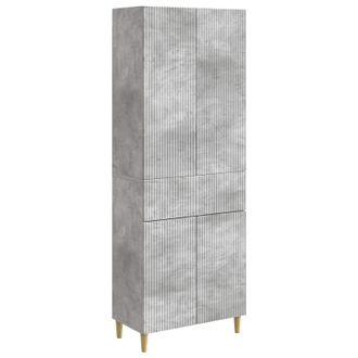 vidaXL Juego De Armarios 2 Uds. Gris Hormig&oacute;n Madera De Ingenier&iacute;a Vidaxl