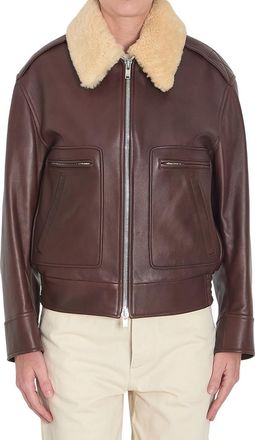 Bottega Veneta Brown Shirt Collar Jacket