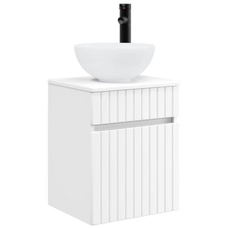 vidaXL Vanidad De Lavabo Montada En La Pared Blanco 39 X 41 X 64,5 Cm Vidaxl
