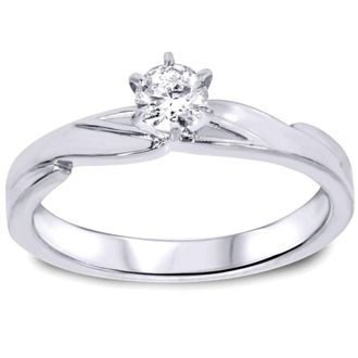 Pompeii3 1/4ct Diamond Engagement Wedding Ring Set 10K White Gold Size Selectable