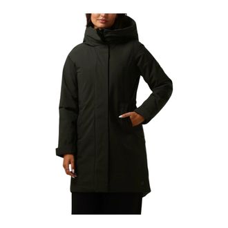 Elvine Jassen, Dames, Groen, M, Groene Parka Jas voor Vrouwen