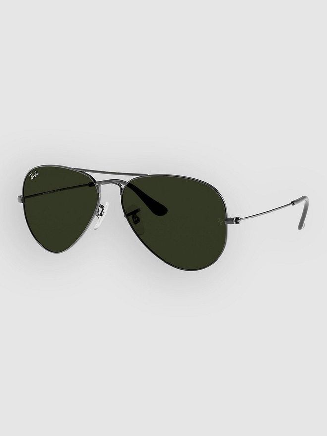 Aviator Large Metal Gunmetal Sonnenbrille grau