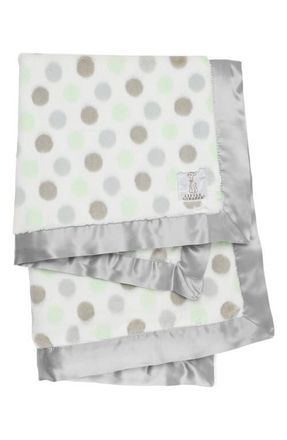 Little Giraffe Luxe Dot Blanket in Celadon at Nordstrom