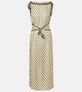 D&ocirc;en D&ocirc;en Amorette paisley silk-blend midi dress