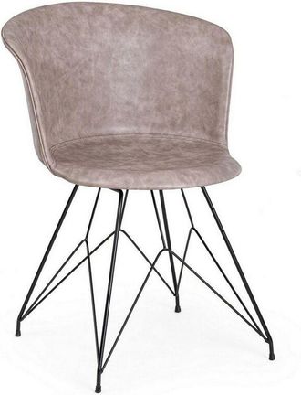 BIZZOTTO Silla Vintage Loft Negro Beige 56 X 54 X 76 Cm