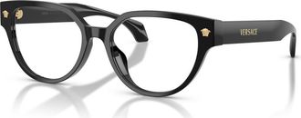 Versace 53mm Cat Eye optical glasses in Black at Nordstrom