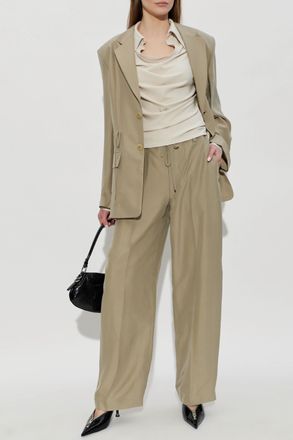 Alexander Wang Silk Blazer, Womens, Green