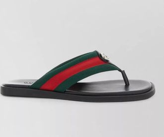 Gucci gg crossover sandals rubber sole