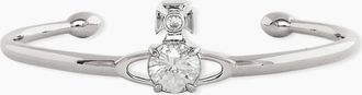 Vivienne Westwood Womens REINA LARGE BANGLE - Silver - Size: OS