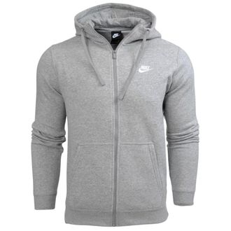 Nike Club Fleece Pullover Hoodie Met Volledige Ritssluiting, Grijs