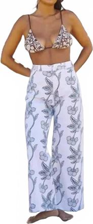 SZ Blockprints Disco Wide Leg Pants In Orchid