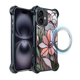 OEM Custodia Ibizu Dropguard Ultra Per Iphone 16 Con Magsafe, Colori In Vetro, Rosa Magnolia